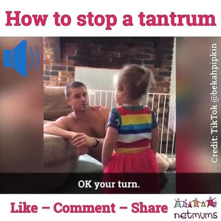 How to stop a tantrum