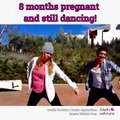 8 months pregnant and still dancing