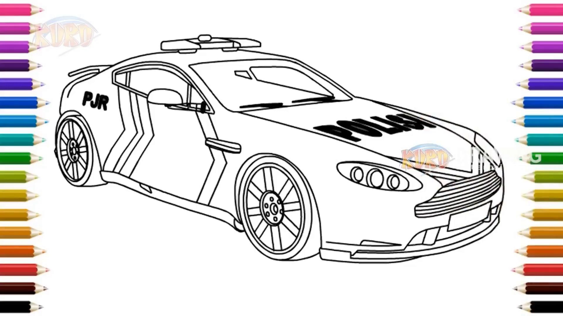 Mobil Polisi Drawing Entertainment Episode Menggambar Dan Mewarnai Mobil Polisi Video Dailymotion