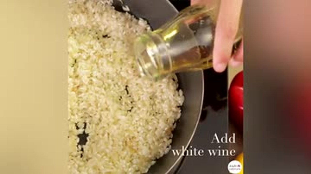 Creamy bell pepper risotto