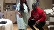 Couple in hospital do the baby momma dance