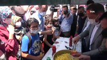 Patatesi ile meşhur Niğde'de vatandaşlara patates kızartması dağıtıldı