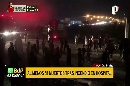 Irak: más de 60 muertos y decenas de heridos dejó incendio en una unidad anticovid
