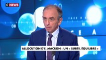 Eric Zemmour : « Emmanuel Macron nous empêche de vivre sans vaccination, donc on est obligé de se vacciner (...) il n'a pas le courage de nous obliger parce qu'il avait dit le contraire »