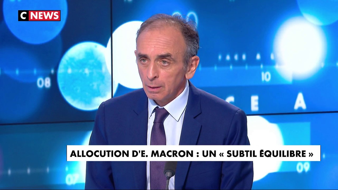 Eric Zemmour : « Emmanuel Macron nous empêche de vivre sans vaccination, donc on est obligé de se vacciner (...) il n'a pas le courage de nous obliger parce qu'il avait dit le contraire »