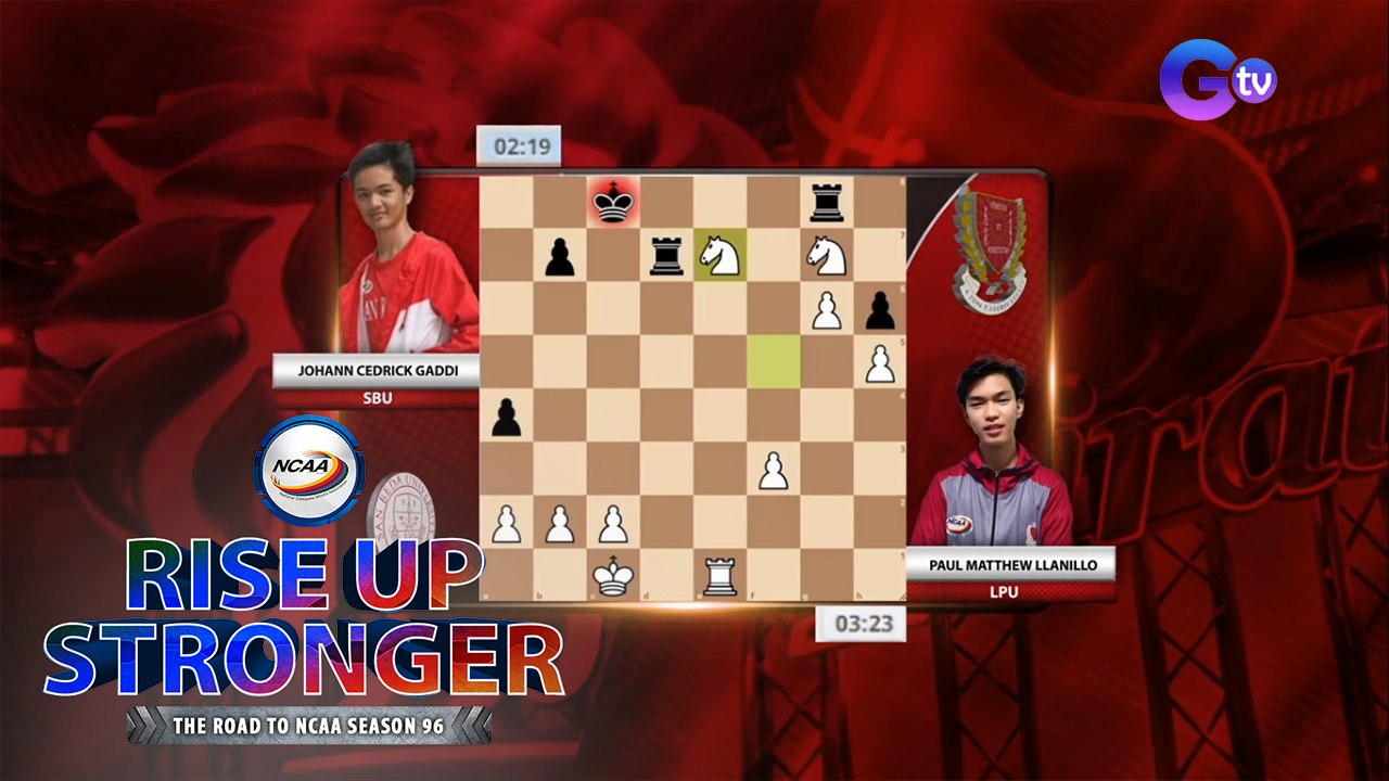 NCAA Season 96 Chess Jrs. Johann Cedrick Gaddi (SBU) vs Paul Matthew Llanillo (LPU) | Rise Up Stronger