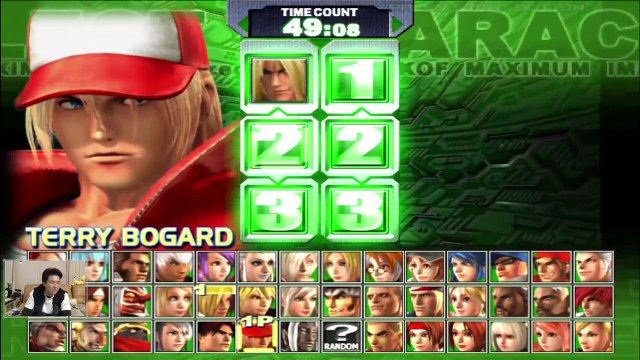 (PS2) KOF Maximum Impact Reg A - 03 - Team 3 - Terry Bogard, Mai Shiranui, Blue Mary ... Wild Wolf? pt2