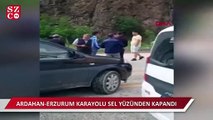 Ardahan-Erzurum Karayolu sel yüzünden kapandı