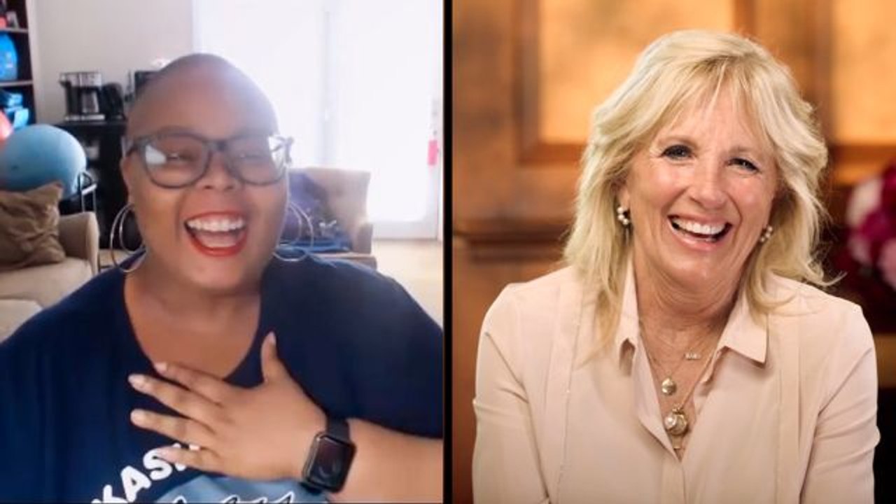 Dr. Jill Biden Surprises College Women of the Year