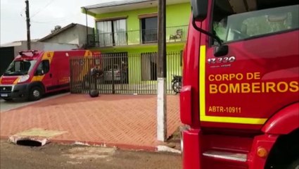 Bombeiros atendem homem que sofreu queda de mesmo nível no Bairro Paulo Godoy