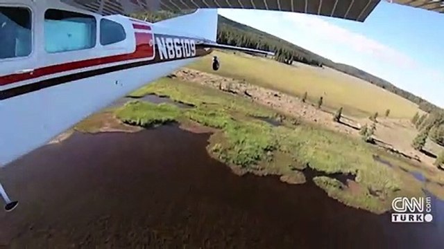 Uçaktan göllere balık yağdı