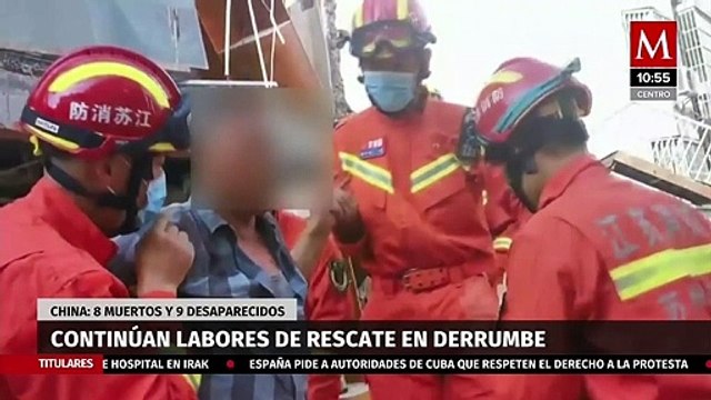 Derrumbe en hotel de China deja al menos ocho muertos y nueve desaparecidos