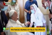 Italia: Papa Francisco reaparece en público tras operación