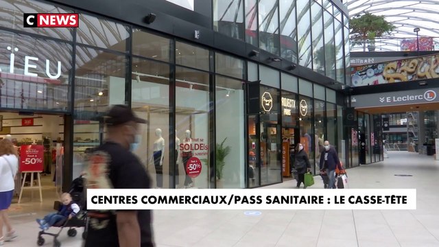 Le pass sanitaire obligatoire dans les centres commerciaux, un vrai casse-tête