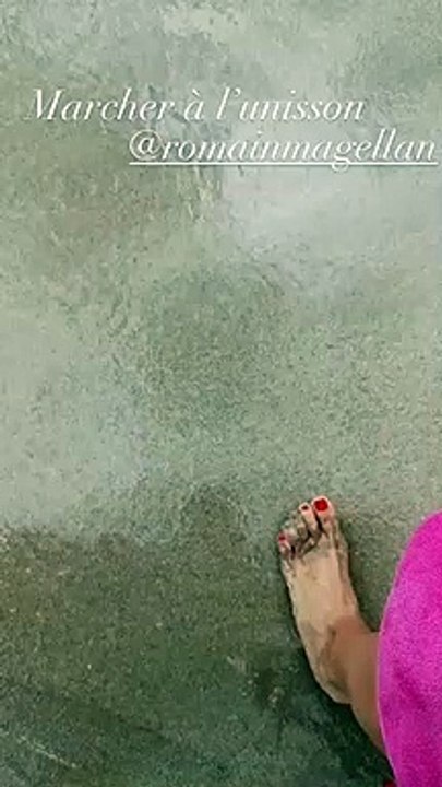 Valérie Trierweiler et son compagnon Romain Magellan en vacances en Martinique. Juillet 2021