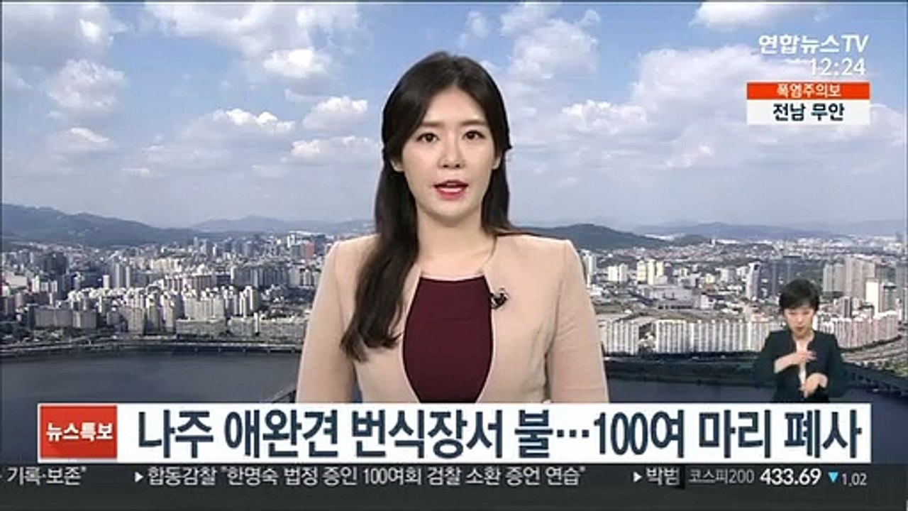 나주 애완견 번식장서 불…몰티즈 등 100여 마리 폐사