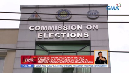 COMELEC: Pakikipagkamay ng mga kandidato at paghalik sa mga bata tuwing nangangampanya, bawal muna | UB