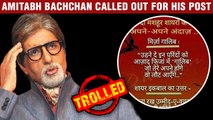 Amitabh Bachchan Gets Trolled For Posting Fake Shayri