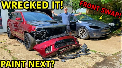 Download Video: Rebuilding A Wrecked 2020 Tesla Model X Part 8