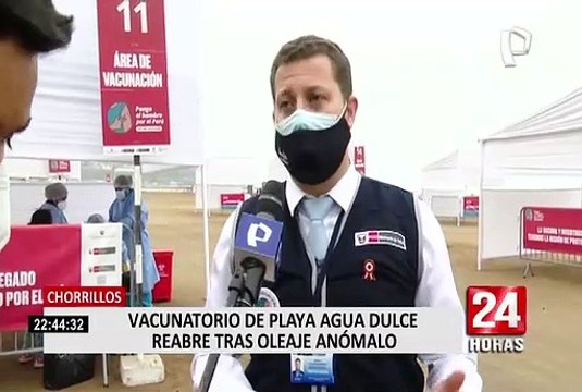 Chorrillos: vacunatorio de playa Agua Dulce reabrió tras oleaje anómalo