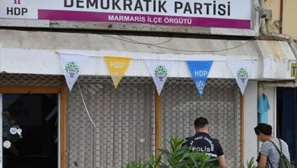 Marmaris'te HDP ilçe binasına saldırı! Şüpheli gözaltına alındı