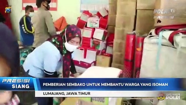 Polres Lumajang Distribusikan Bantuan Sosial