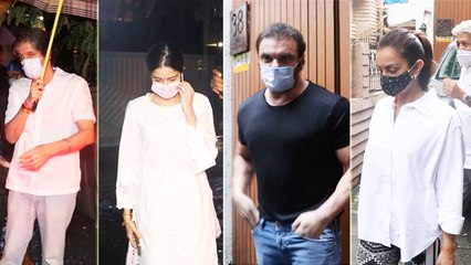 दादी माँ के चौथे पर नज़र आई Ananya Panday, कई Celebs ने लगाई हाज़री