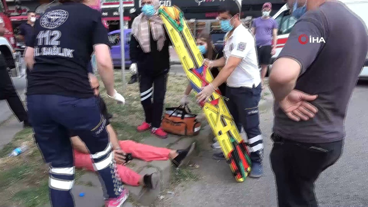 Maltepe’de virajı dönemeyen lüks cip takla attı: 1 yaralı