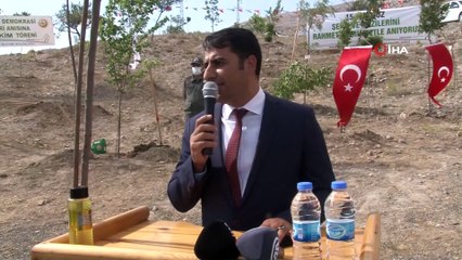 3 yaşındaki şehit yeğeni, dayısı için fidan dikti