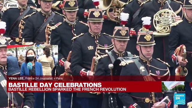 Bastille Day Celebrations: parade includes 4,400 marching soldiers, 73 planes