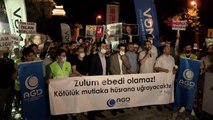 İSTANBUL-MISIR BAŞKONSOLOSLUĞU ÖNÜNDE İDAM PROTESTOSU