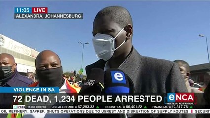 Ronald Lamola speaks on Alexandra lootings