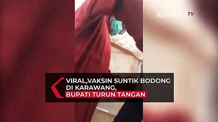 Viral Video Vaksinasi Diduga Cairan Tidak Masuk, Bupati Karawang Turun Tangan Sidak Puskesmas