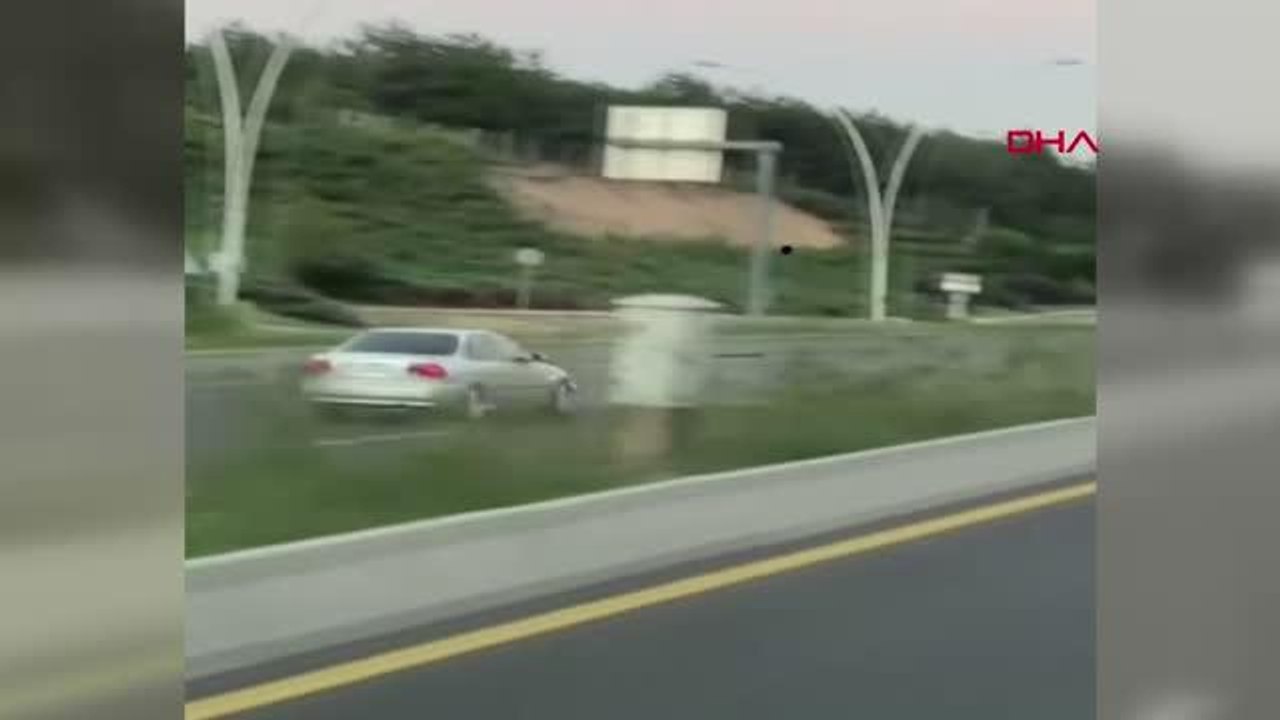 Ankara-Konya yolunda ters yönde giden sürücü, tehlike saçtı