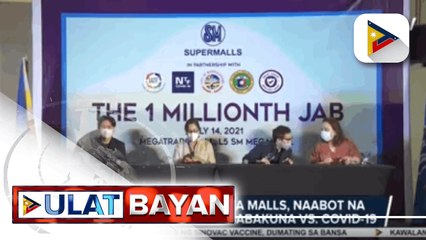 Descargar video: Vaccination sites ng grupo ng malaking chain ng malls, naabot na ang 1-M mark sa pagbabakuna vs. COVID-19; total doses administered sa bansa, umabot na sa 14-M