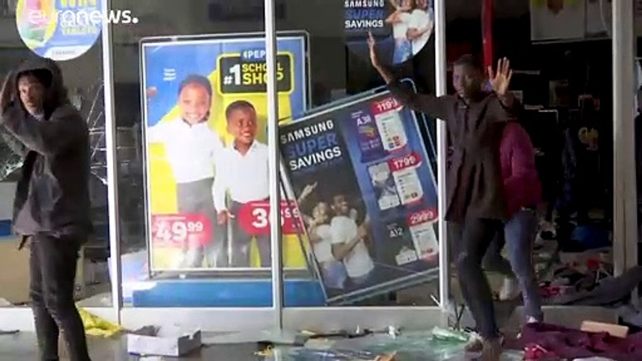 South Africa police minister says they won't allow rioters to make a 'mockery of our democracy'
