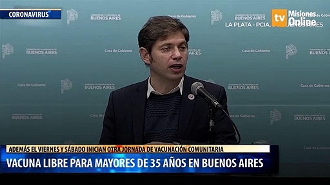 Vacuna libre para mayores de 35 años en Buenos Aires