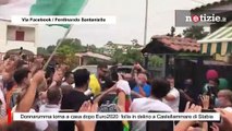 Donnarumma torna a casa dopo Euro2020: folla in delirio a Castellammare di Stabia