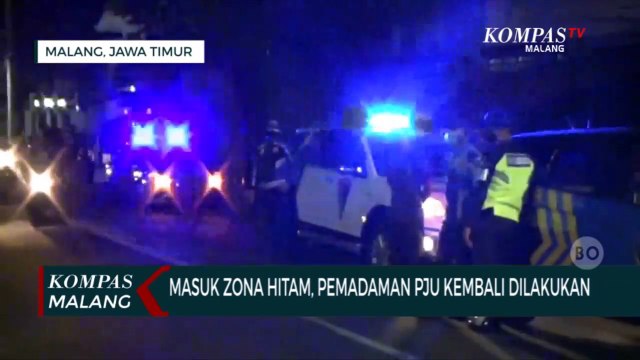 Masuk Zona Hitam Karena Mobilitas Masih Tinggi, Lampu PJU di Kota Malang Kembali Dipadamkan