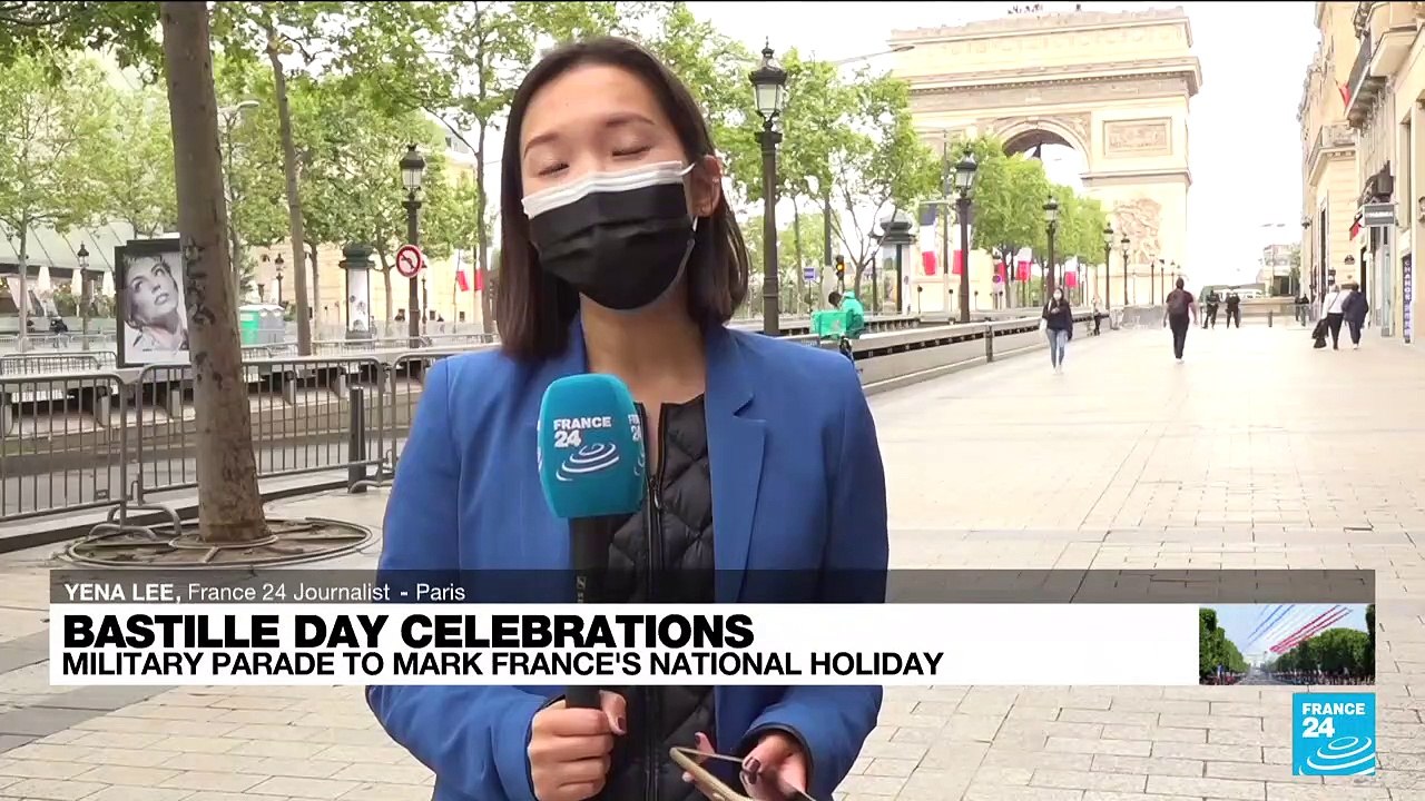 The traditional parade on France's national day...