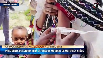 Presidenta de Estonia será defensora mundial de mujeres y niños