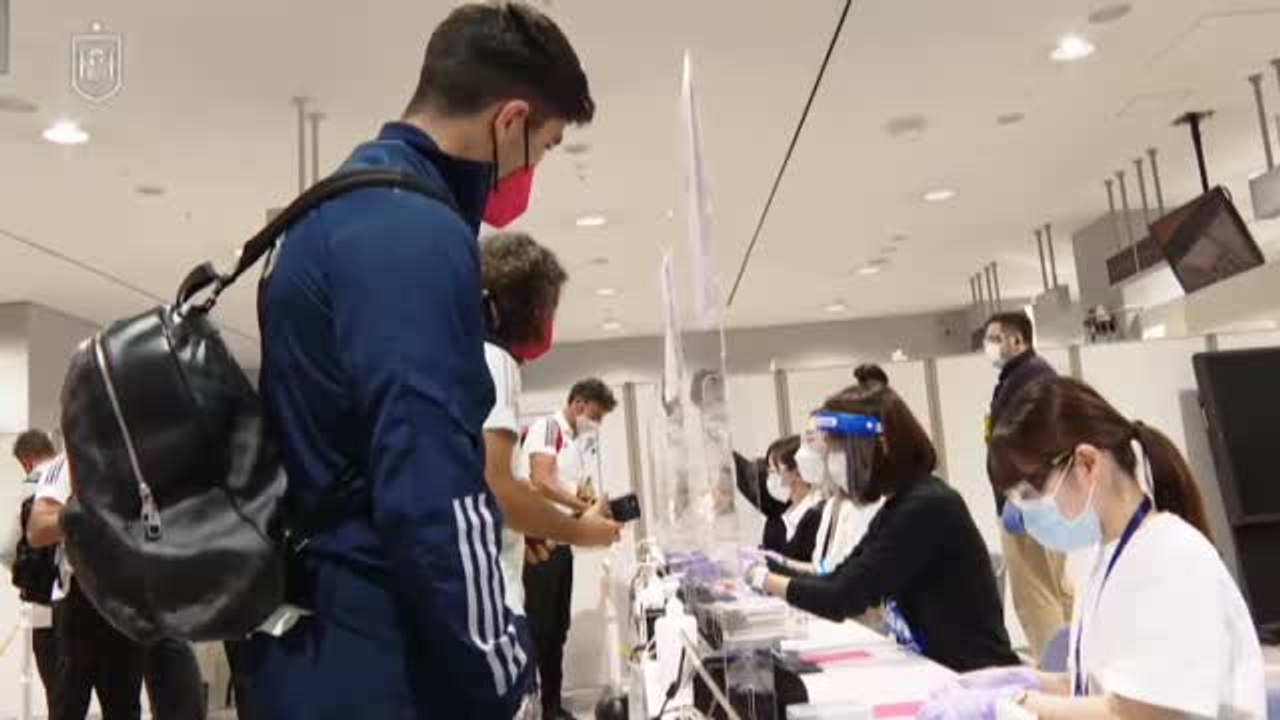 La selección olímpica de fútbol ya está en Japón para los Juegos de Tokio