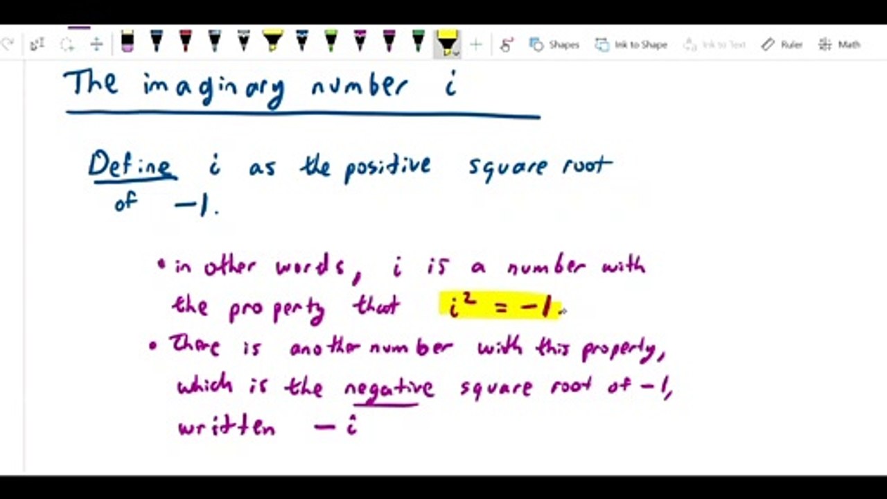 Complex numbers - Introduction