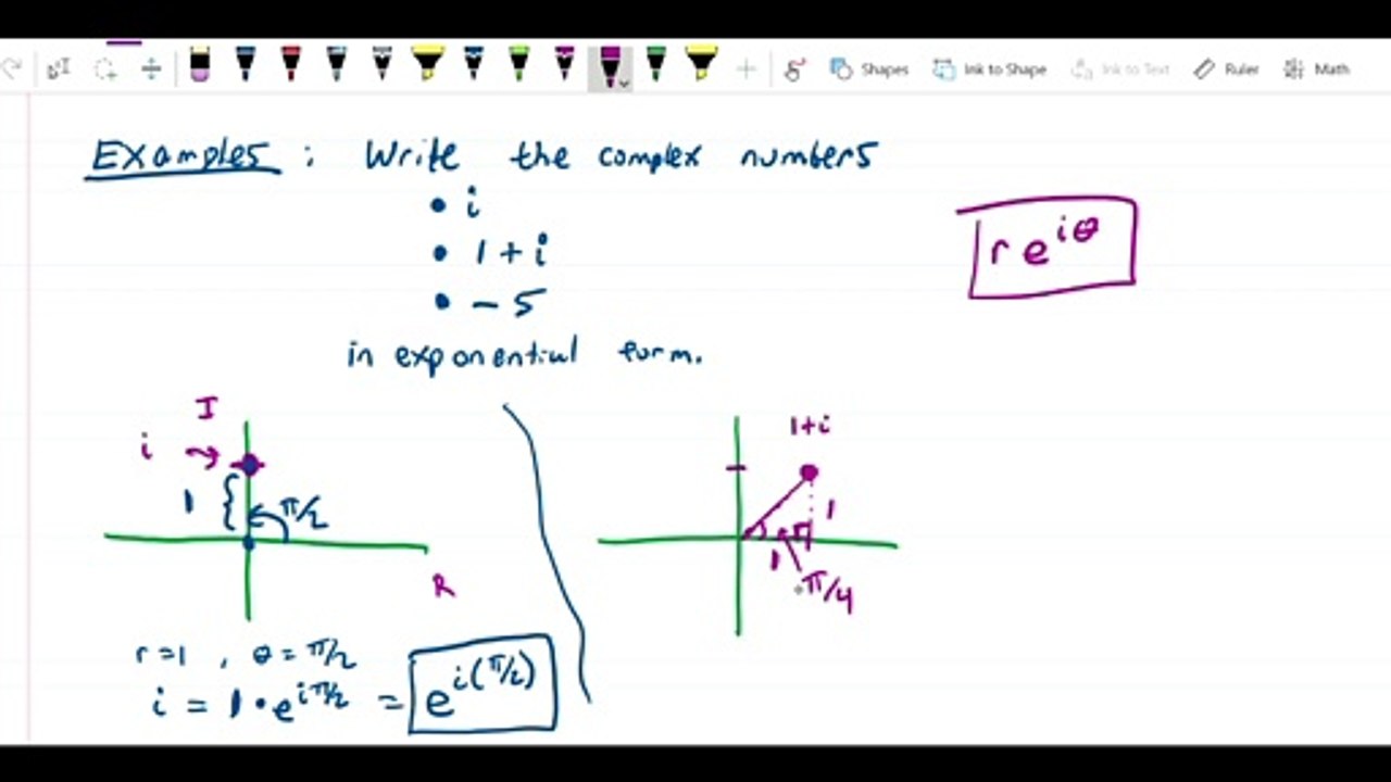 Complex numbers - Writing complex numbers in exponential form