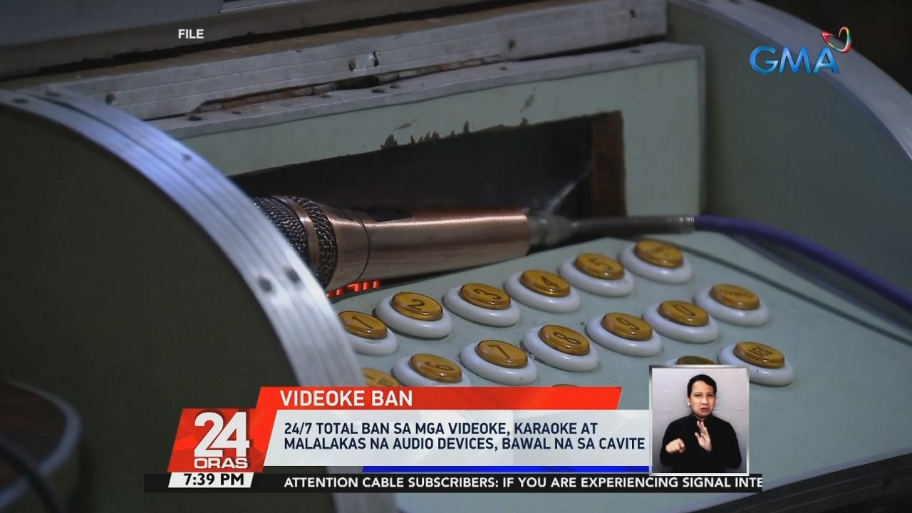 24/7 total ban sa mga videoke, karaoke at malalakas na audio devices, bawal na sa Cavite | 24 Oras