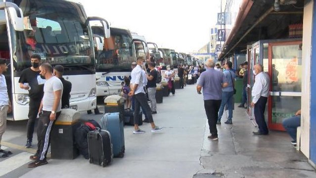 15 TEMMUZ DEMOKRASİ OTOGARI'NDA KURBAN BAYRAMI ÖNCESİ YOĞUNLUK HAVADAN GÖRÜNTÜLENDİ
