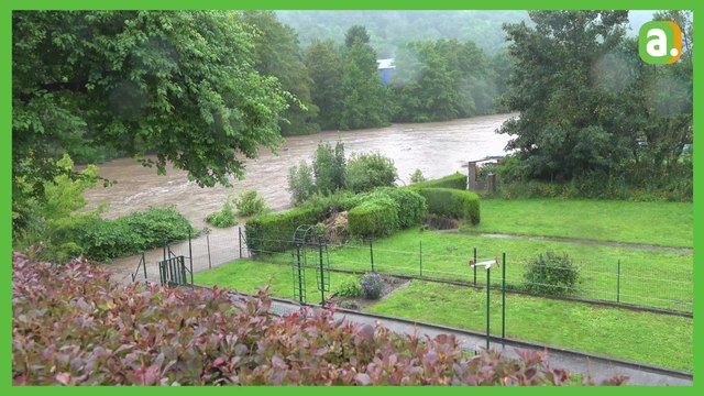 Inondation : les images impressionnantes de l'Ourthe en crue à Tilff