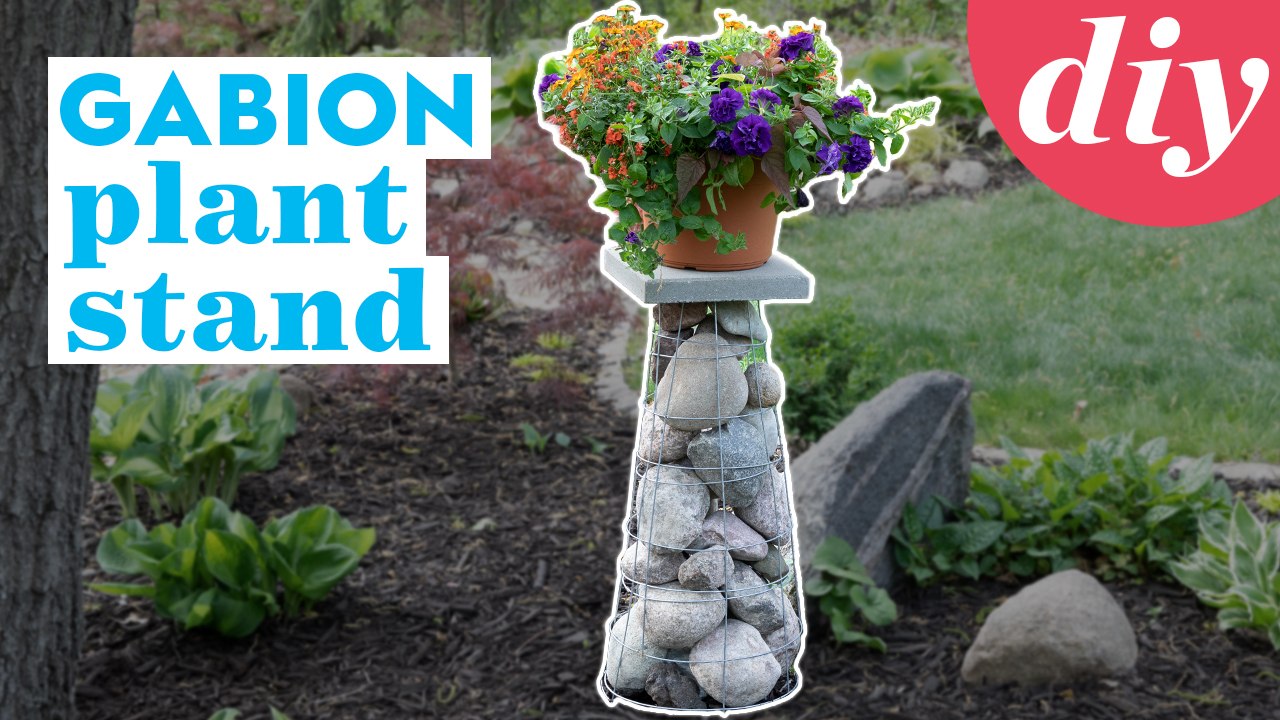 How to Build a Gabion Plant Stand | DIY Decorative Plant Stand | Better Homes & Gardens