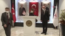 Son dakika haberi | Bakan Soylu KKTC Cumhuriyet Meclisi Hukuk, Siyasi İşler ve Dış İlişkiler Komitesi Heyetini kabul etti