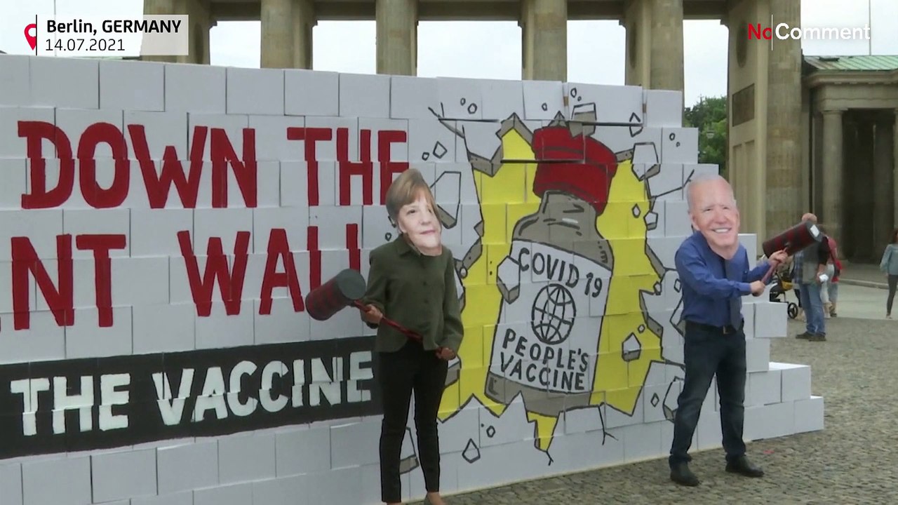 Covid-19: symbolische "patentmauer" um impfstoffe umgeklopft